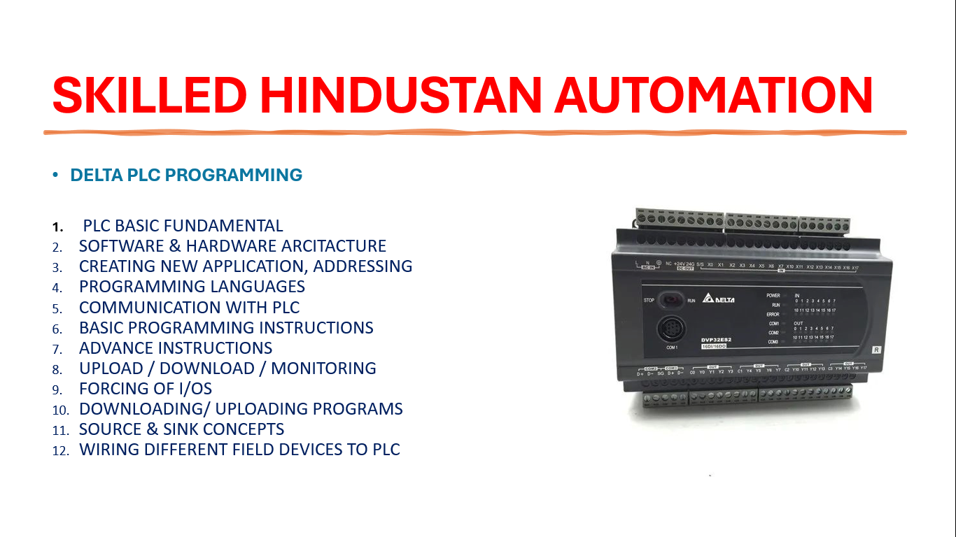 DELTA PLC PROGRAMING COURSE